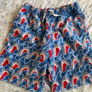 Hanna Andersson Blue and Red Swim Shorts